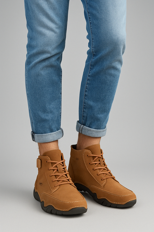 Wearclo | Unisex Barefoot Walking Boots Lace-Up