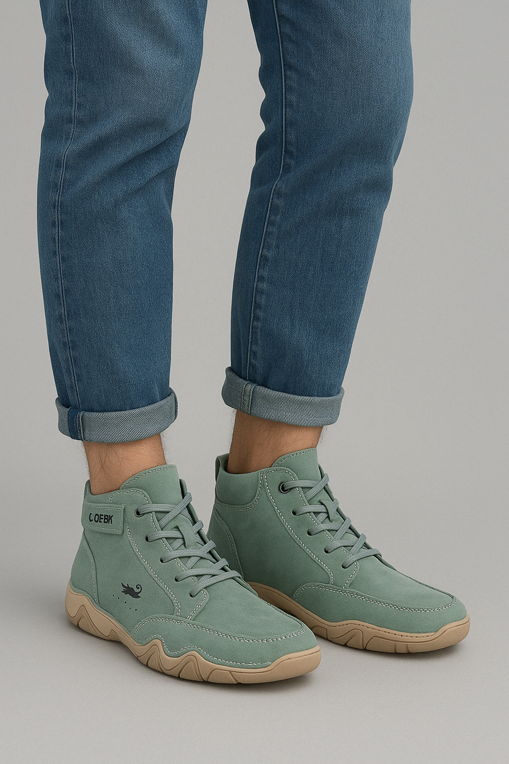 Wearclo | Unisex Barefoot Walking Boots Lace-Up