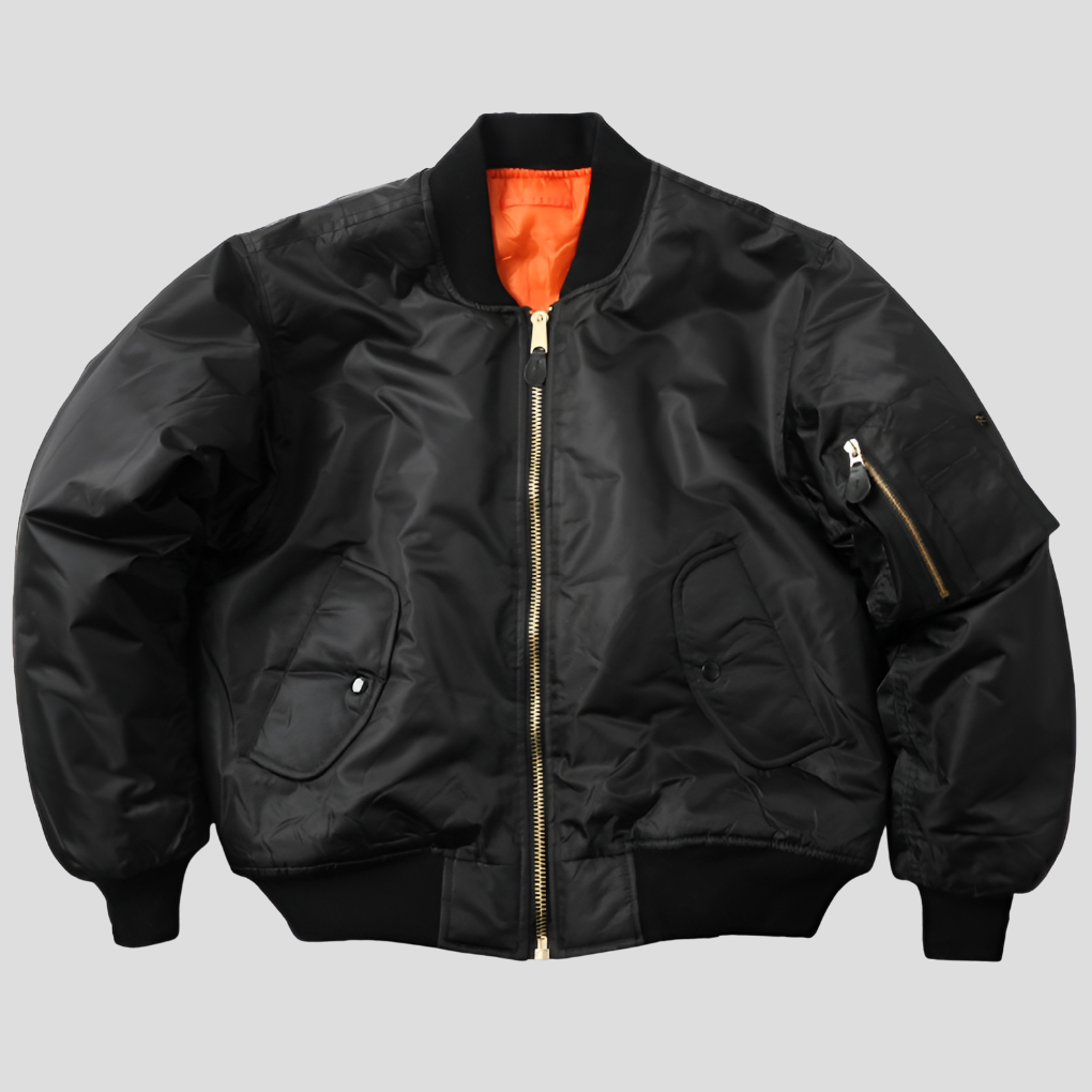 Wearclo | Unisex Bomber Jacket with Zipper