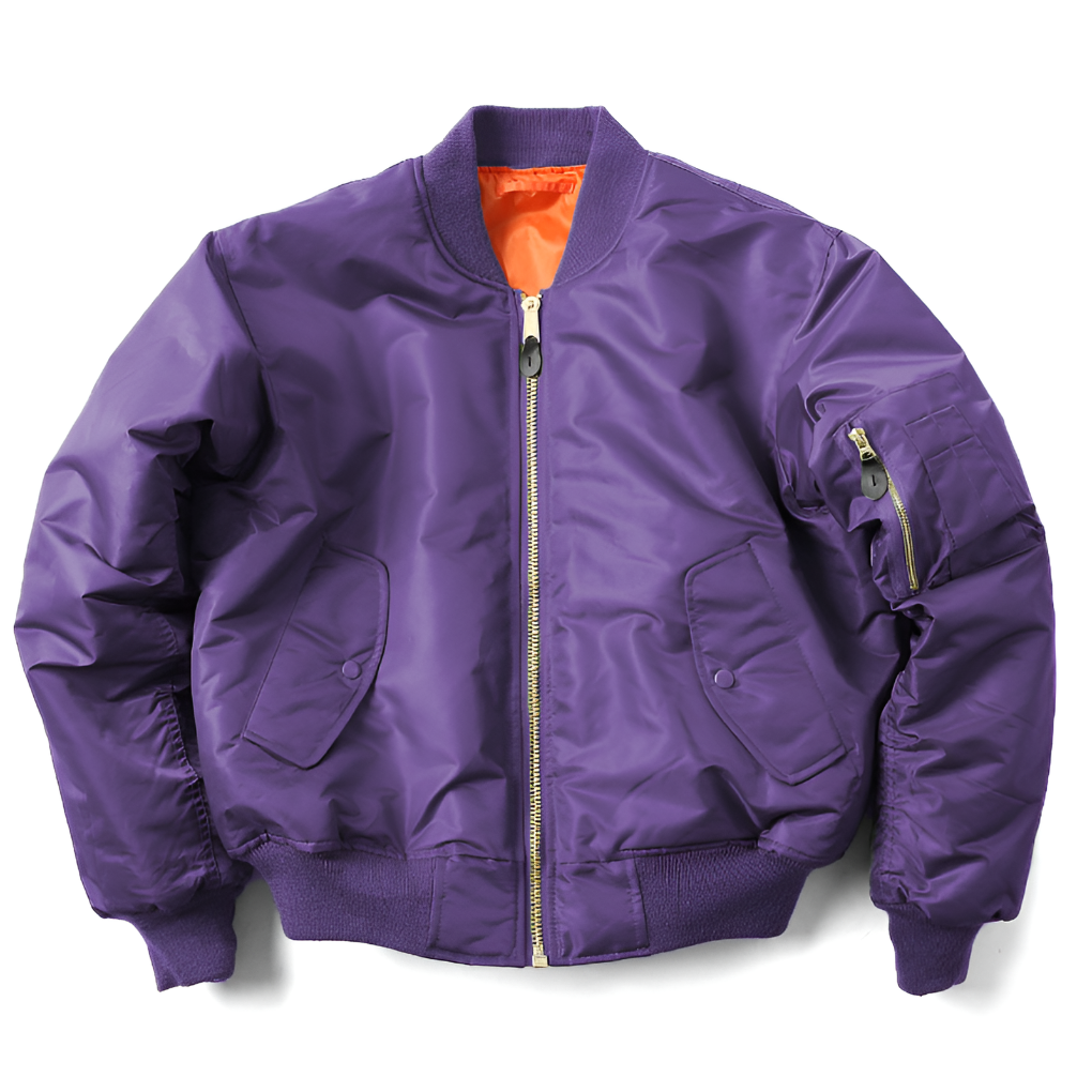 Wearclo | Unisex Bomber Jacket with Zipper