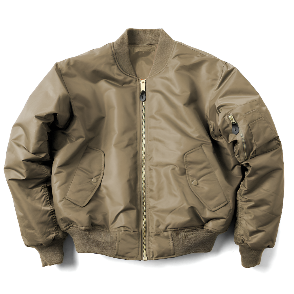 Wearclo | Unisex Classic Bomber Jacket with Ribbed Collar