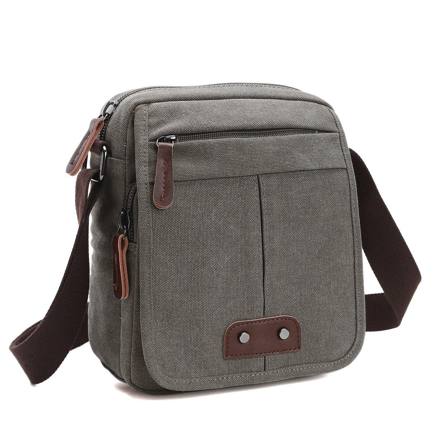 Wearclo | Unisex Crossbody Canvas Bag With Adjustable Strap