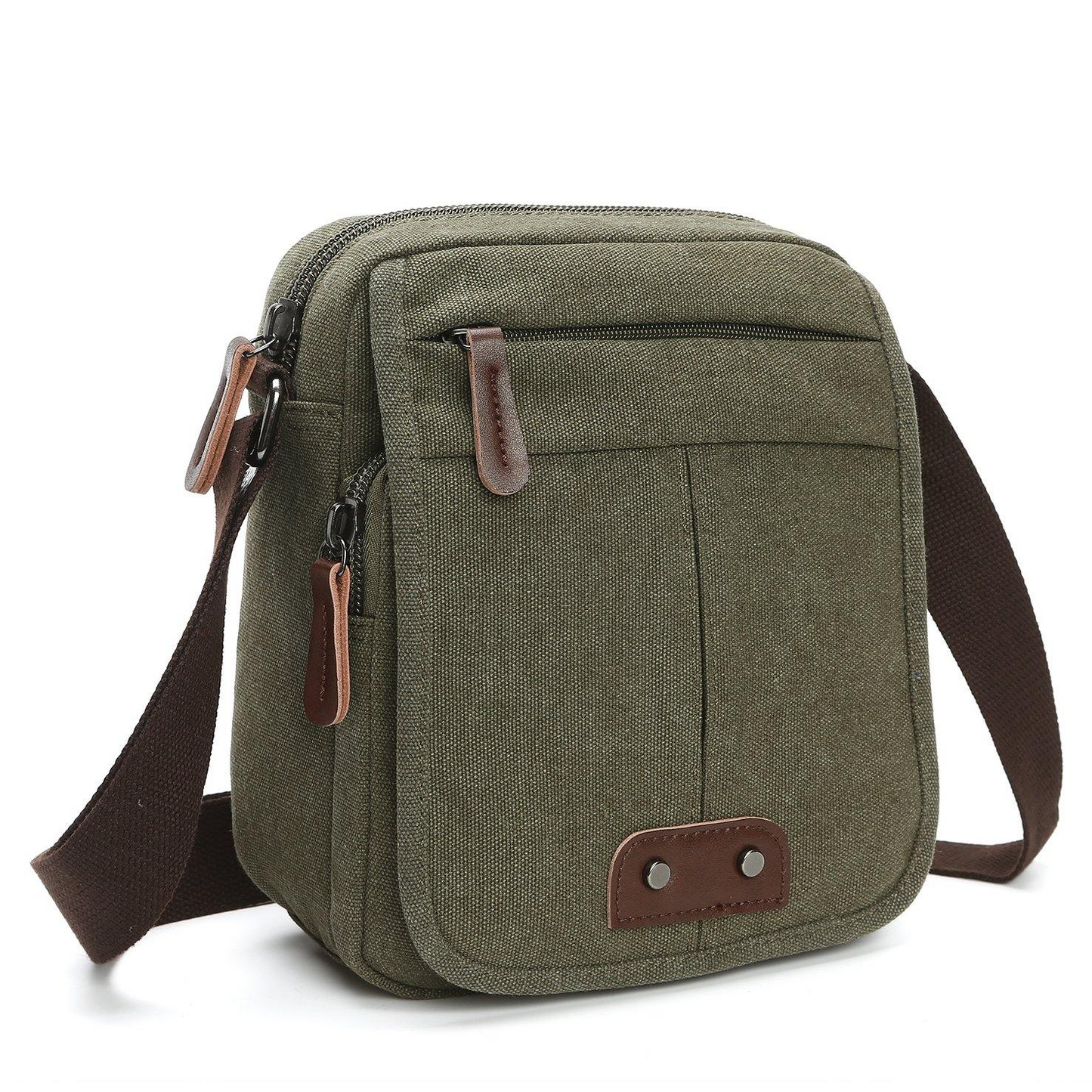 Wearclo | Unisex Crossbody Canvas Bag With Adjustable Strap