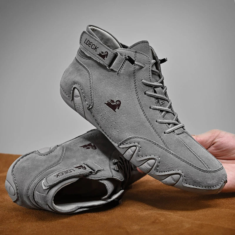Wearclo | Unisex Mid-Top Lace-Up Barefoot Shoes