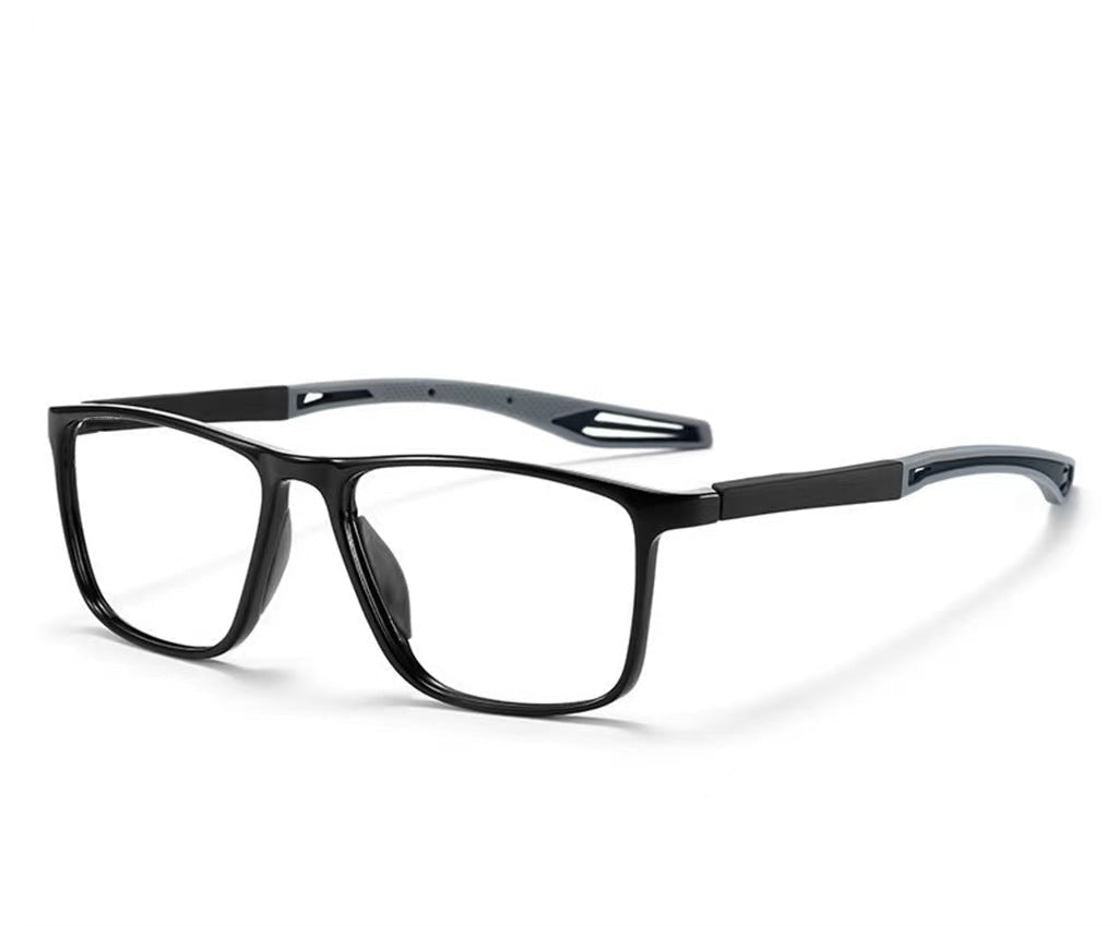 Wearclo | Unisex Rectangular Sport Reading Glasses with Blue Light Filter