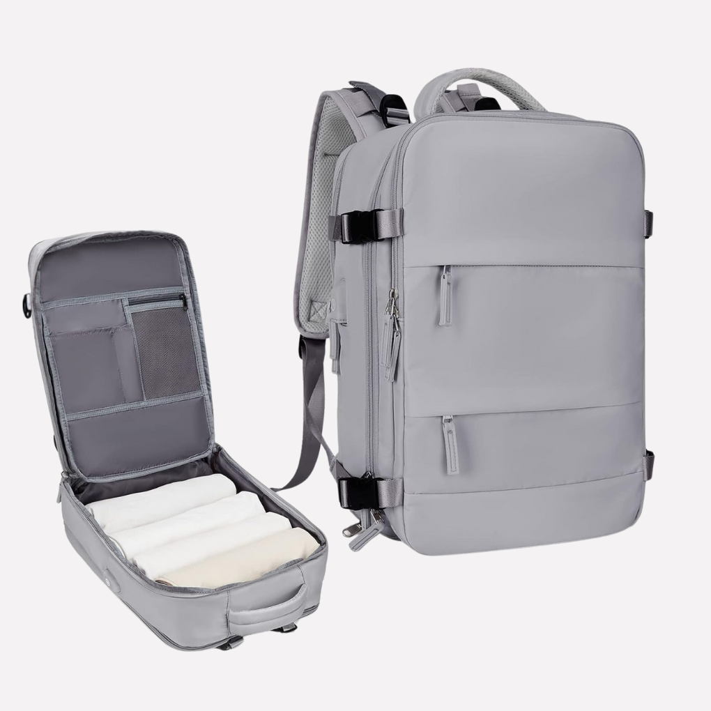 Wearclo | Unisex Travel Backpack with Dedicated Shoe Compartment