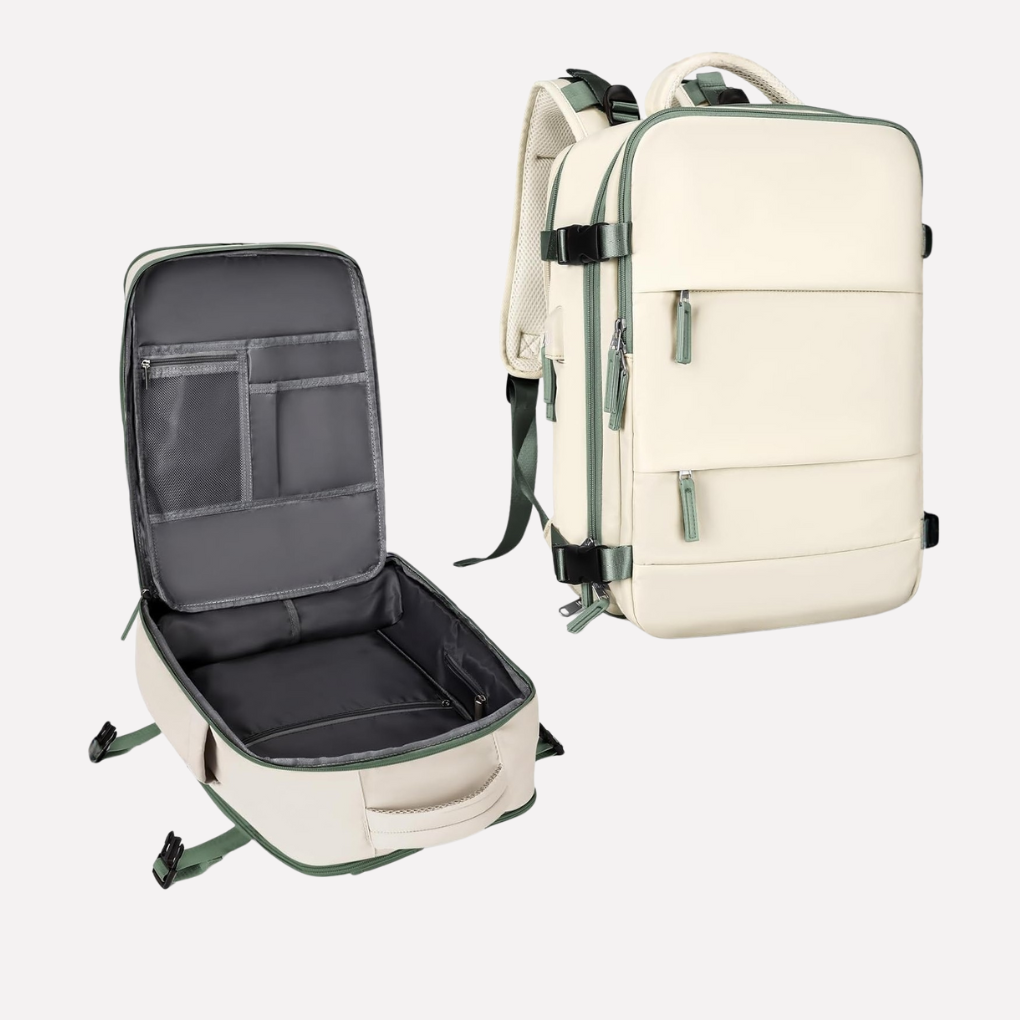 Wearclo | Unisex Travel Backpack with Dedicated Shoe Compartment