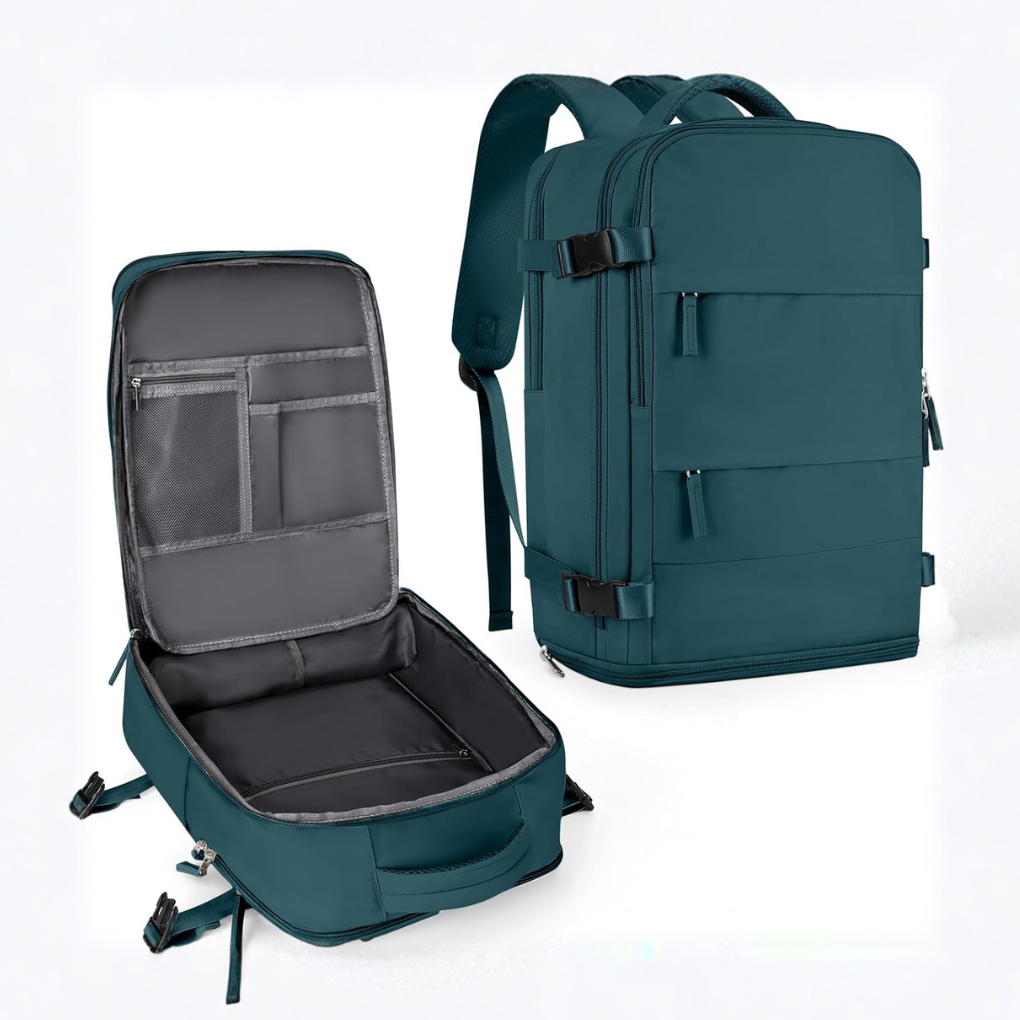 Wearclo | Unisex Travel Backpack with Dedicated Shoe Compartment