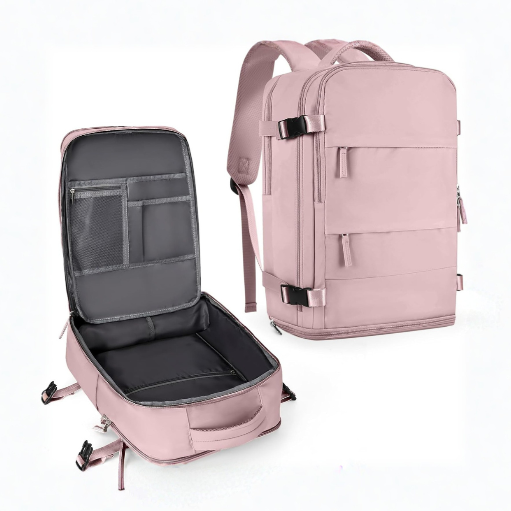 Wearclo | Unisex Travel Backpack with Dedicated Shoe Compartment
