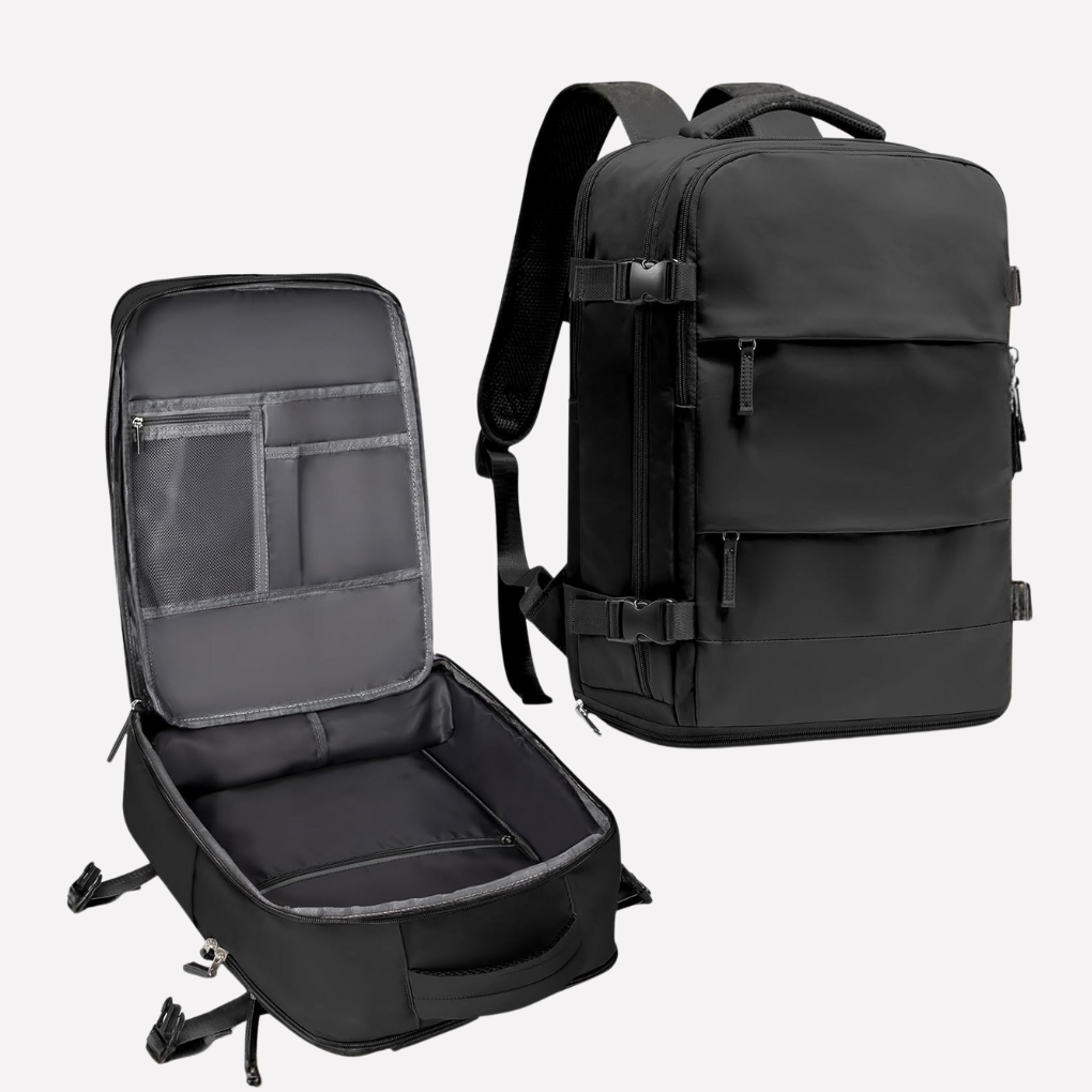 Wearclo | Unisex Travel Backpack with Dedicated Shoe Compartment