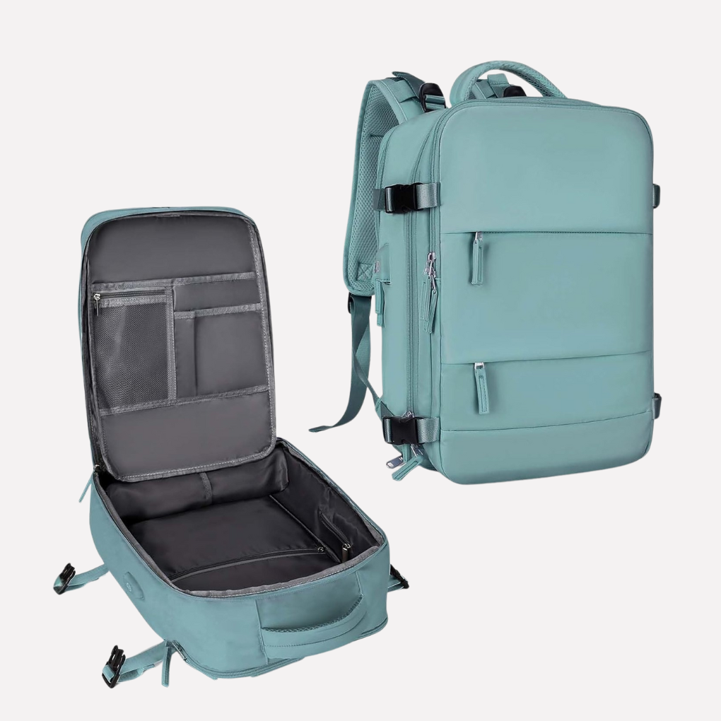 Wearclo | Unisex Travel Backpack with Dedicated Shoe Compartment
