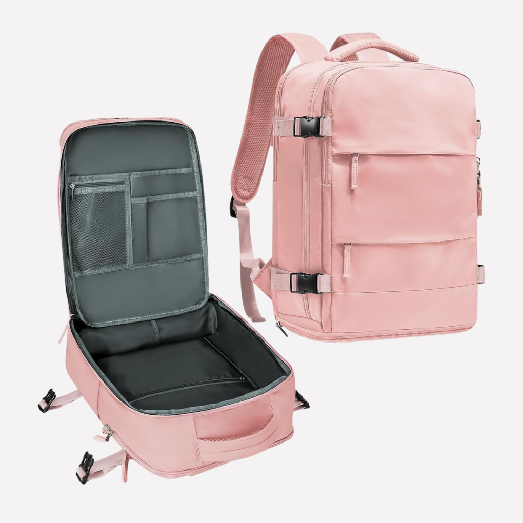Wearclo | Unisex Travel Backpack with Dedicated Shoe Compartment