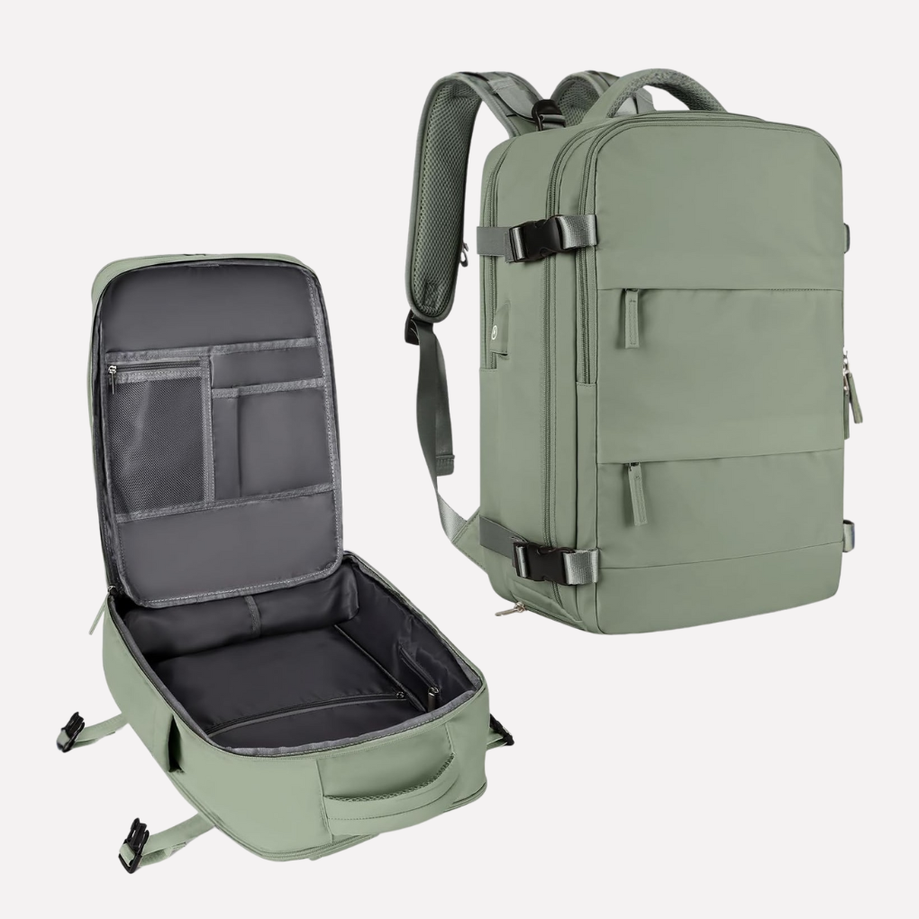 Wearclo | Unisex Travel Backpack with Dedicated Shoe Compartment