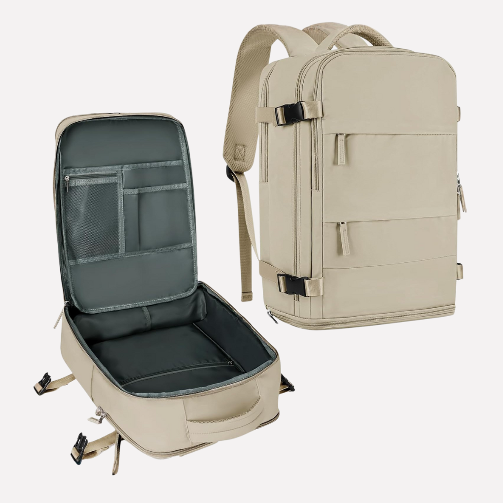 Wearclo | Unisex Travel Backpack with Dedicated Shoe Compartment