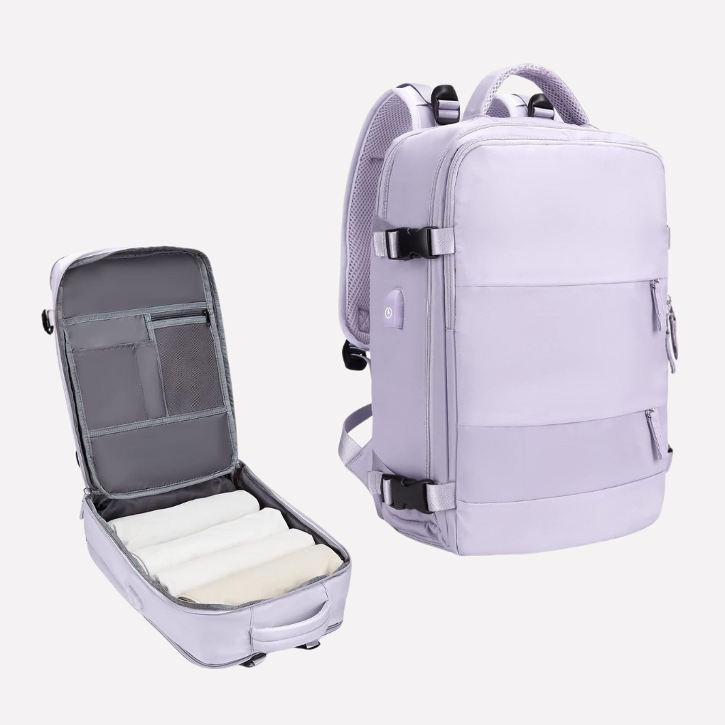 Wearclo | Unisex Travel Backpack with Dedicated Shoe Compartment