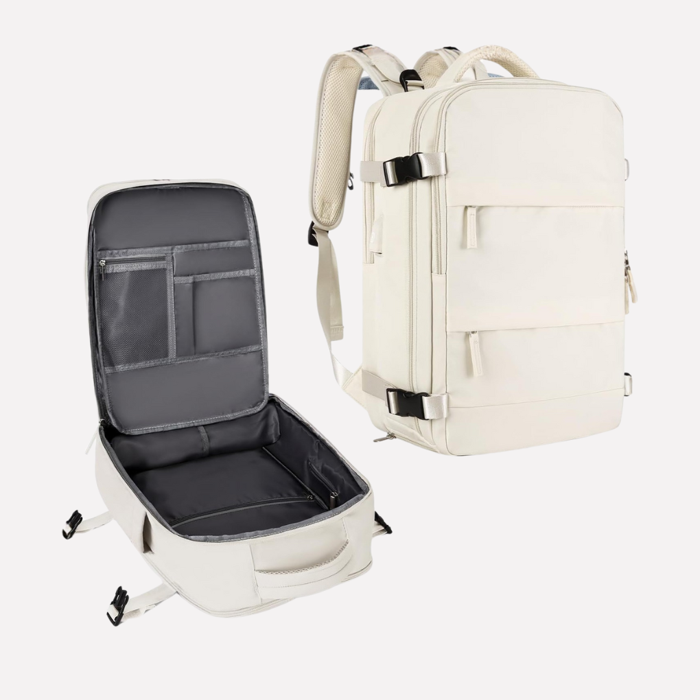 Wearclo | Unisex Travel Backpack with Dedicated Shoe Compartment