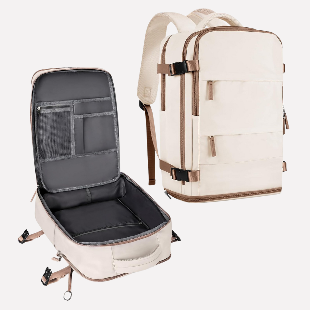 Wearclo | Unisex Travel Backpack with Dedicated Shoe Compartment