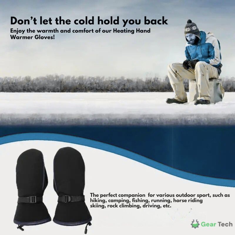 Wearclo | USB Electric Heated Gloves | Plug-and-play, dual-sided heating, waterproof design, suitable for skiing, hiking, and daily winter protection