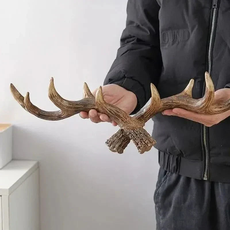 Wearclo | Vintage Antler Wall Hook Rustic Coat Rack