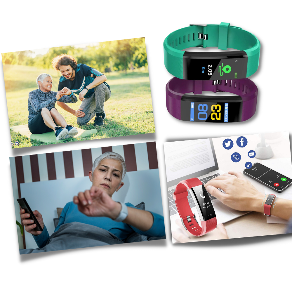 Wearclo | VitaWatch | Senior Smartwatch with Health Monitor and Large LED Screen