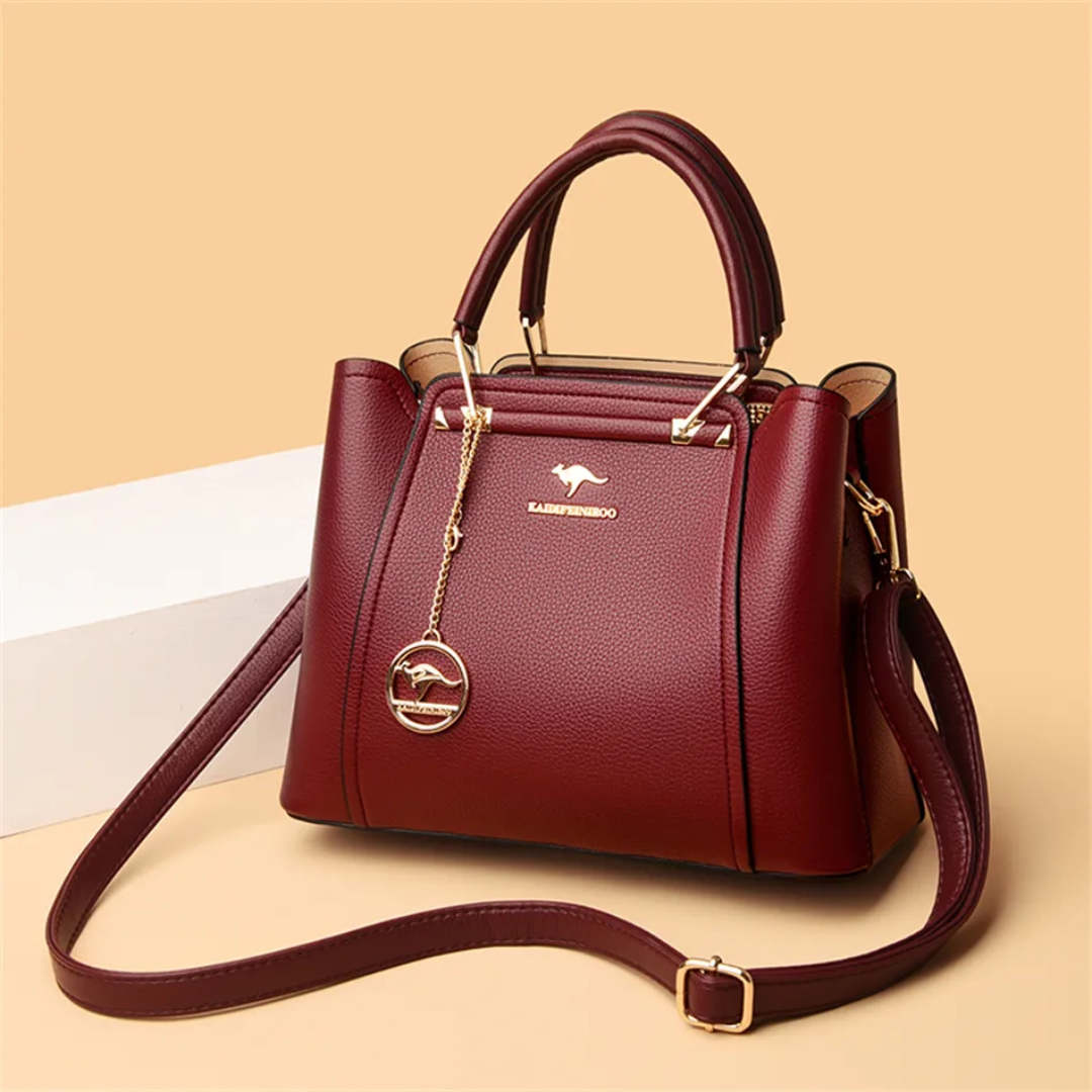 Wearclo | Vivian Luxurious Shoulder Bag – Elegant PU Leather Handbag with Crossbody Strap