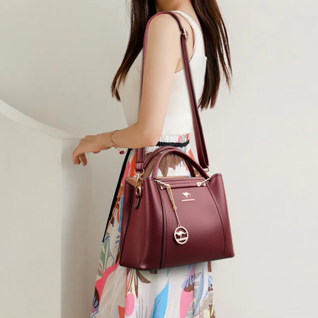 Wearclo | Vivian Luxurious Shoulder Bag – Elegant PU Leather Handbag with Crossbody Strap
