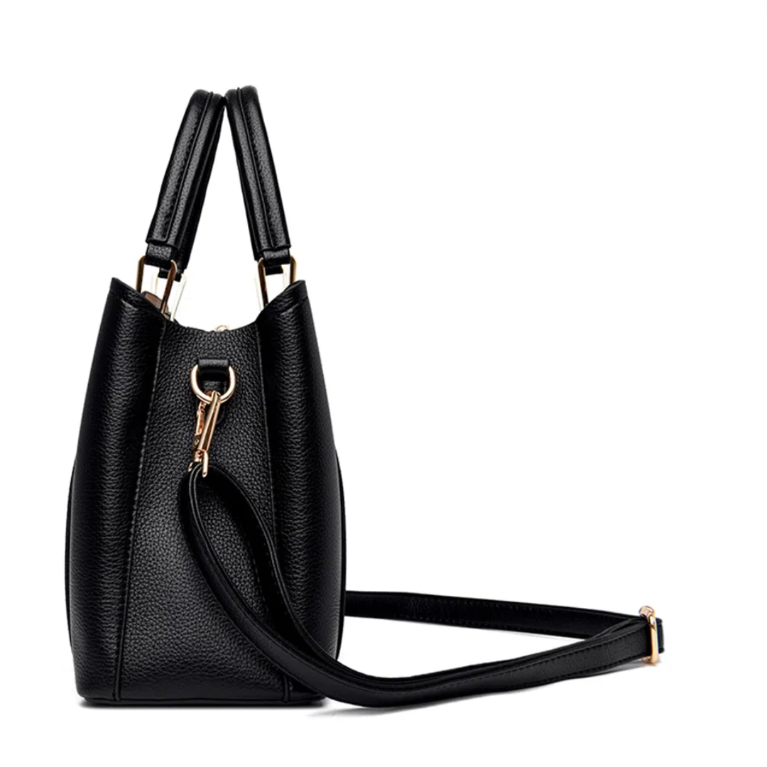 Wearclo | Vivian Luxurious Shoulder Bag – Elegant PU Leather Handbag with Crossbody Strap