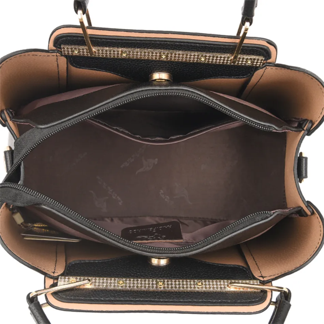 Wearclo | Vivian Luxurious Shoulder Bag – Elegant PU Leather Handbag with Crossbody Strap