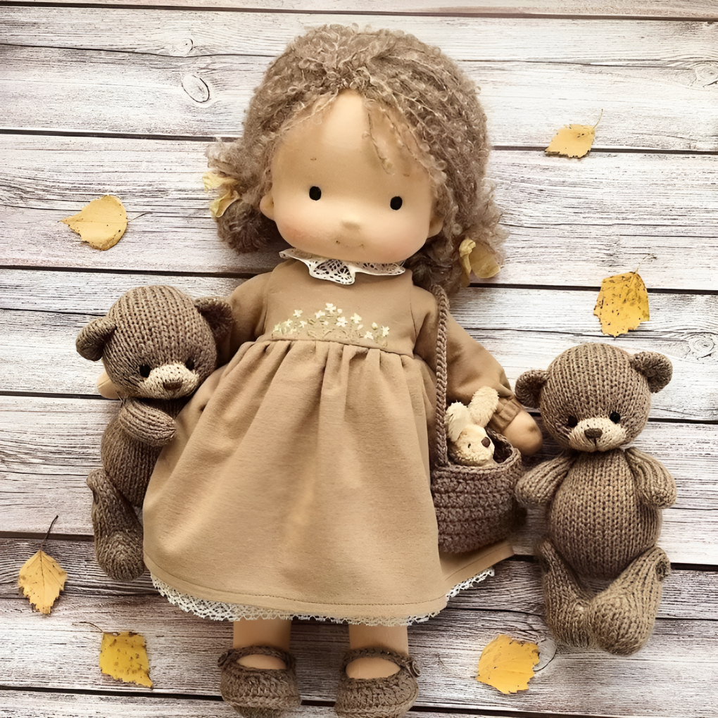 Wearclo | Waldorf Doll - Handmade Fabric Doll for Imaginative Play