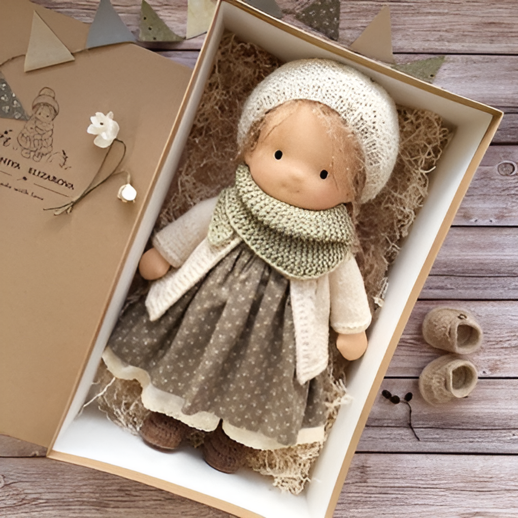 Wearclo | Waldorf Doll - Handmade Fabric Doll for Imaginative Play