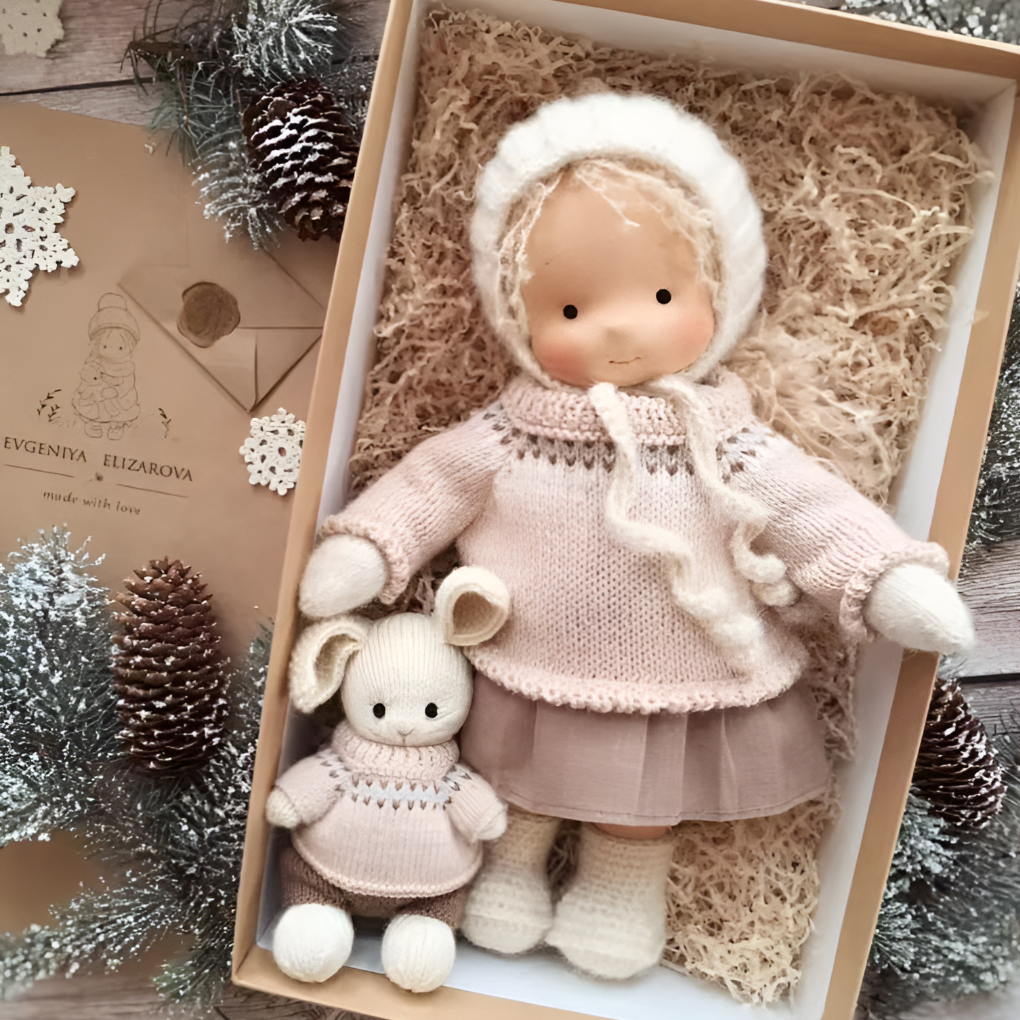 Wearclo | Waldorf Doll - Handmade Fabric Doll for Imaginative Play