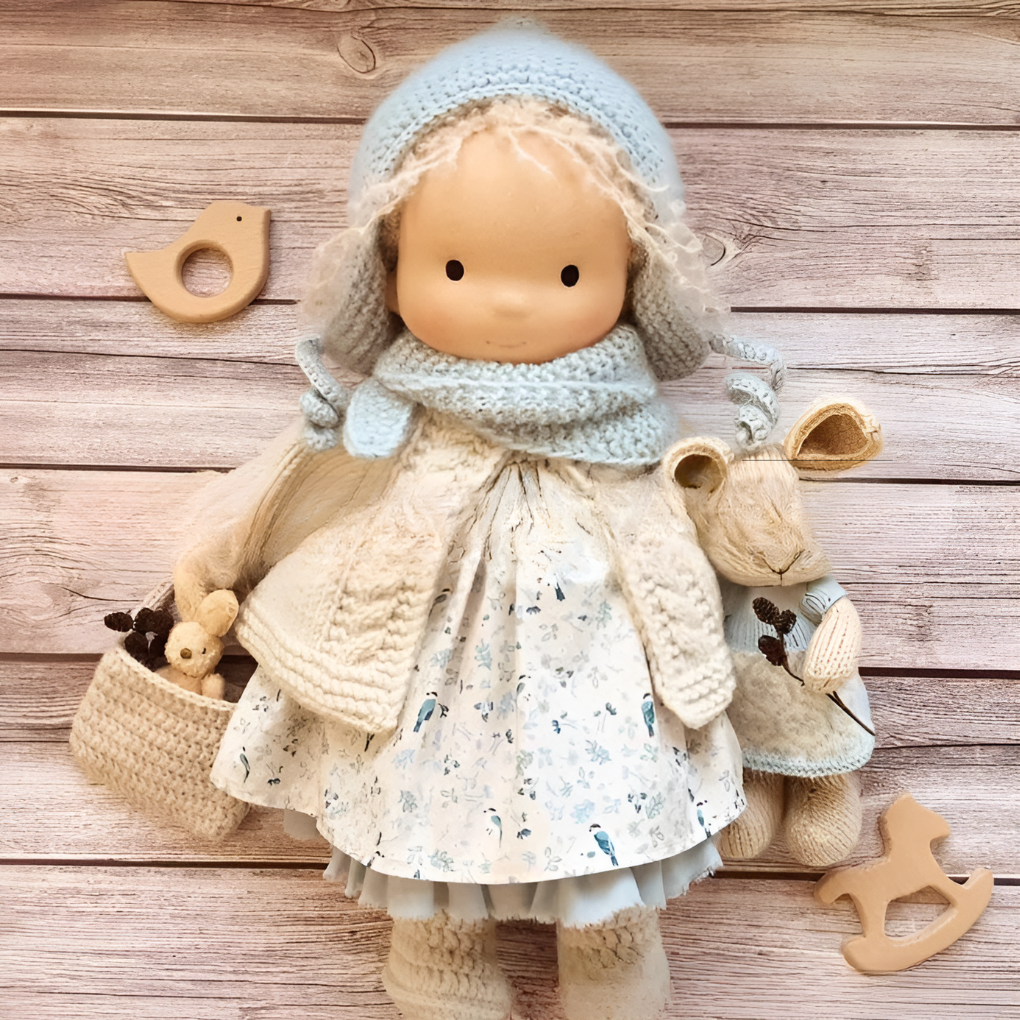 Wearclo | Waldorf Doll - Handmade Fabric Doll for Imaginative Play