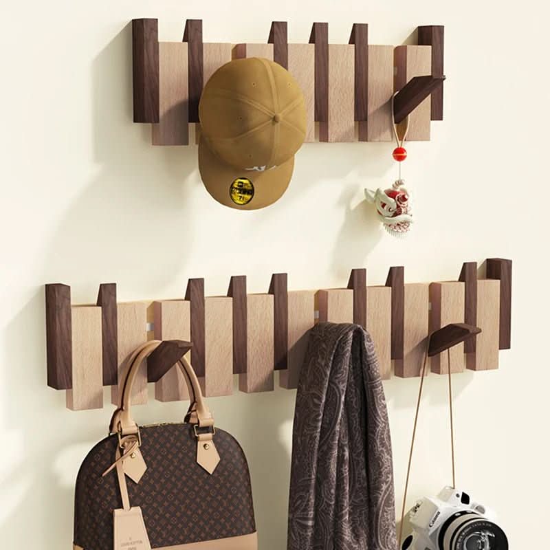 Wearclo | Wall Coat Rack in Piano Design | Handmade Wood | Natural