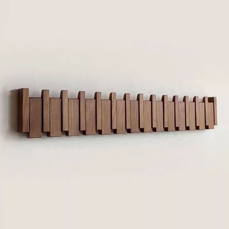 Wearclo | Wall Coat Rack in Piano Design | Handmade Wood | Natural