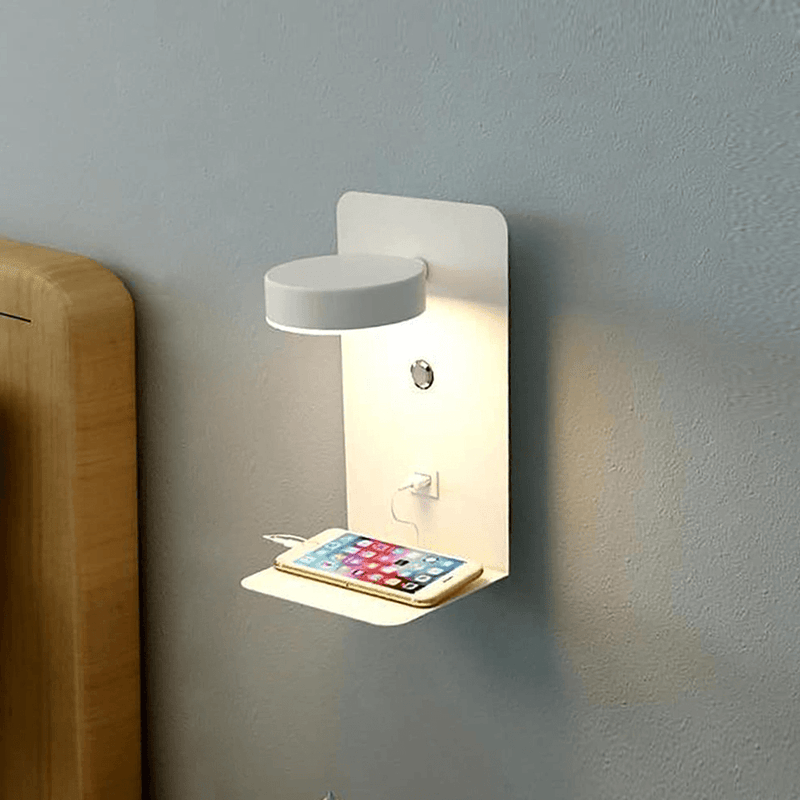 Wearclo | Wall Lamp with Charging Shelf - Adjustable