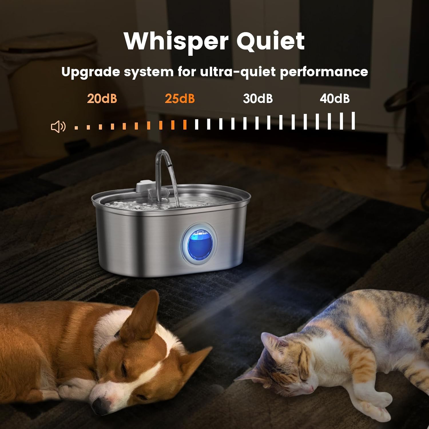 Wearclo | Water Fountain Stainless Steel 3.2L