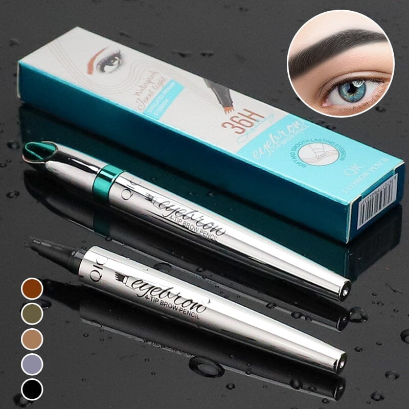 Wearclo | Waterproof 3D Microblading Eyebrow Pencil with 4 Fork Tips