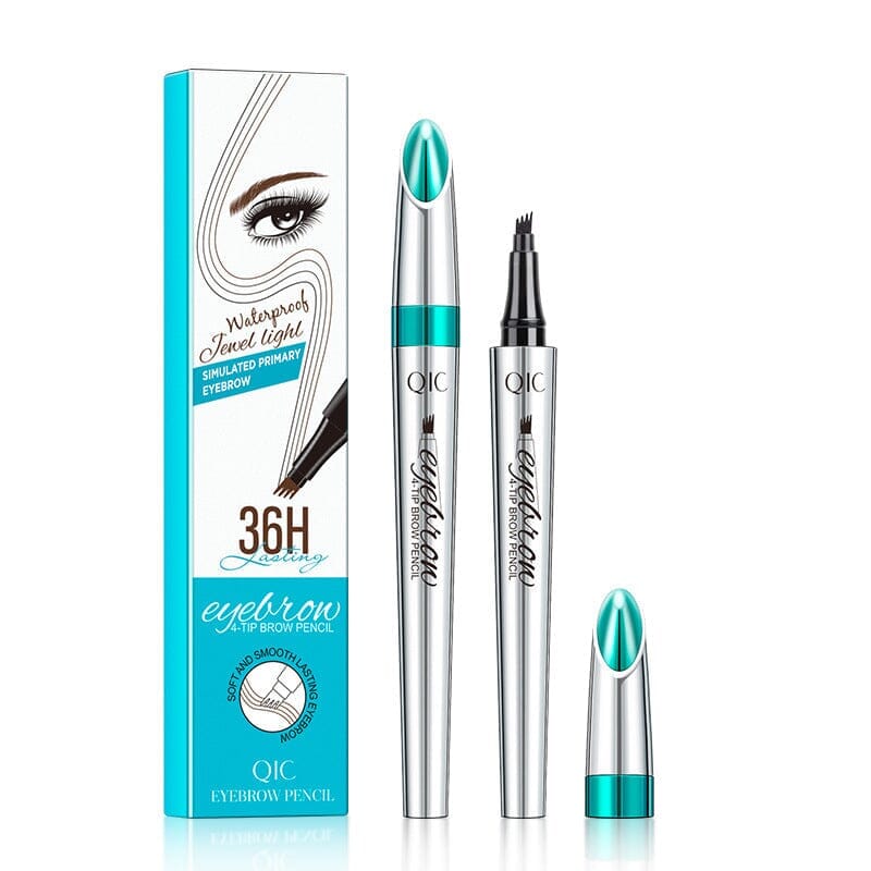 Wearclo | Waterproof 3D Microblading Eyebrow Pencil with 4 Fork Tips