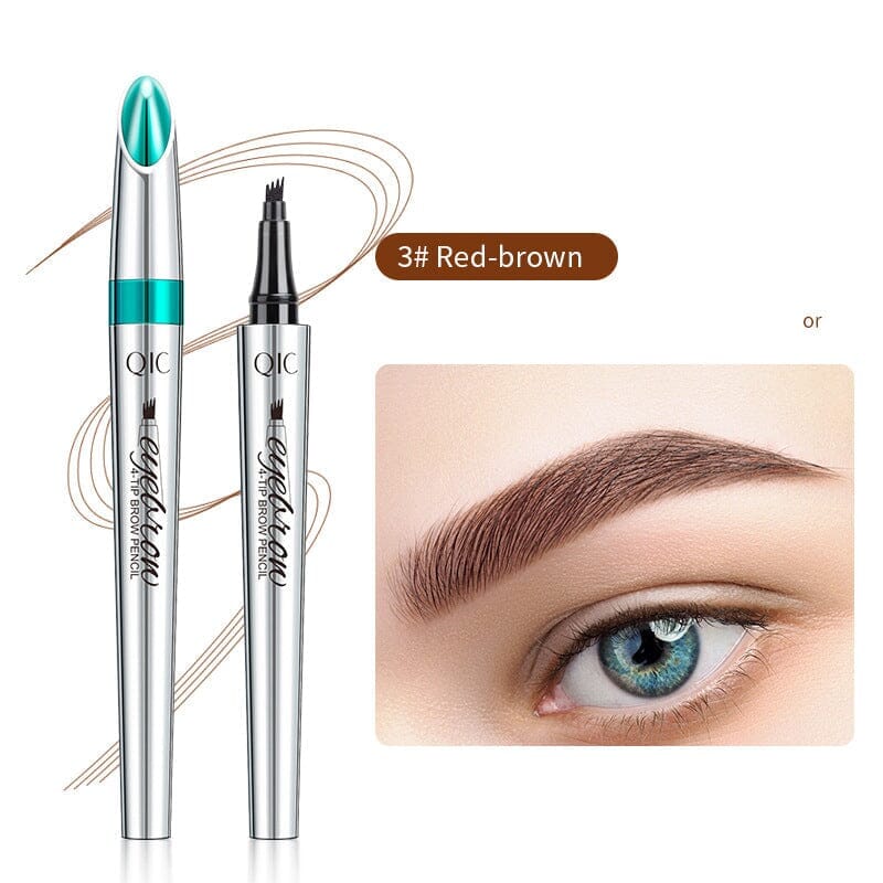 Wearclo | Waterproof 3D Microblading Eyebrow Pencil with 4 Fork Tips