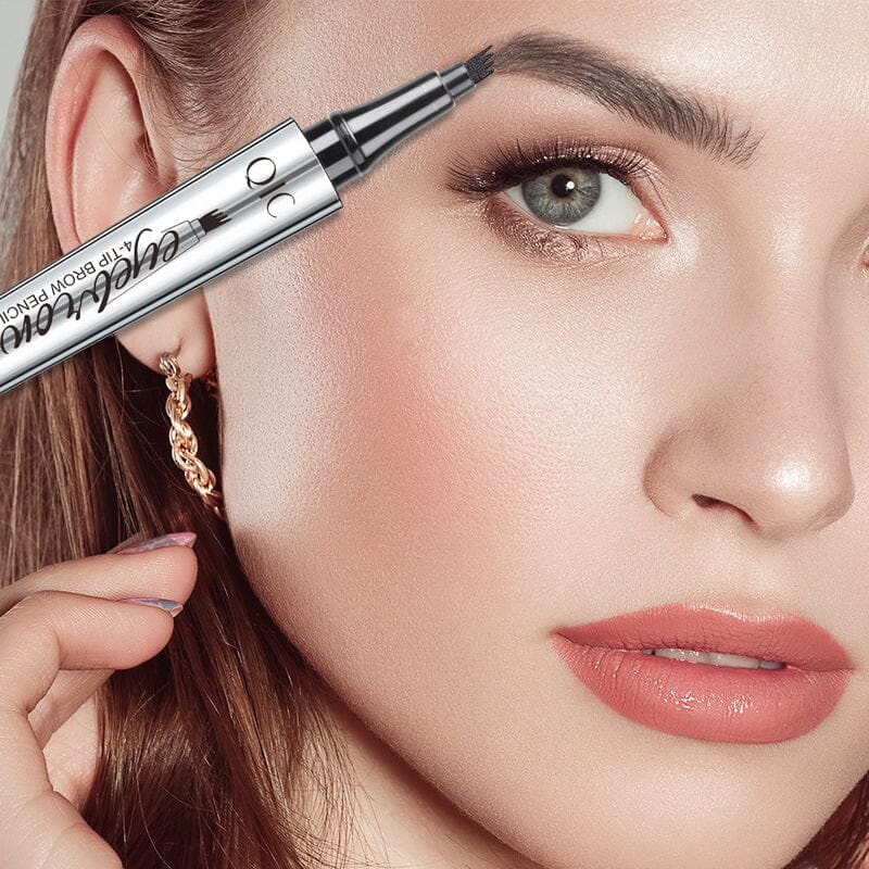 Wearclo | Waterproof 3D Microblading Eyebrow Pencil with 4 Fork Tips