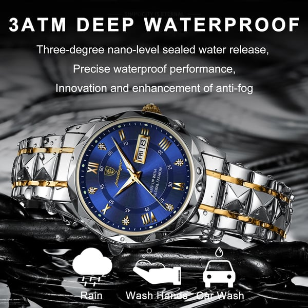 Wearclo | Waterproof Luxury Men's Watch From the Top Brand with Luminous Function