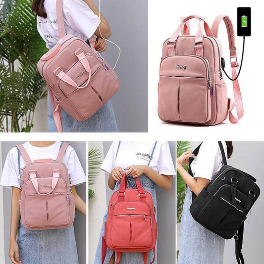 Wearclo | Waterproof Multifunctional Backpack – Durable Travel, Work & School Bag with USB Charging Port