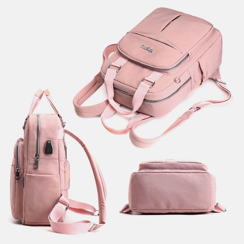 Wearclo | Waterproof Multifunctional Backpack – Durable Travel, Work & School Bag with USB Charging Port