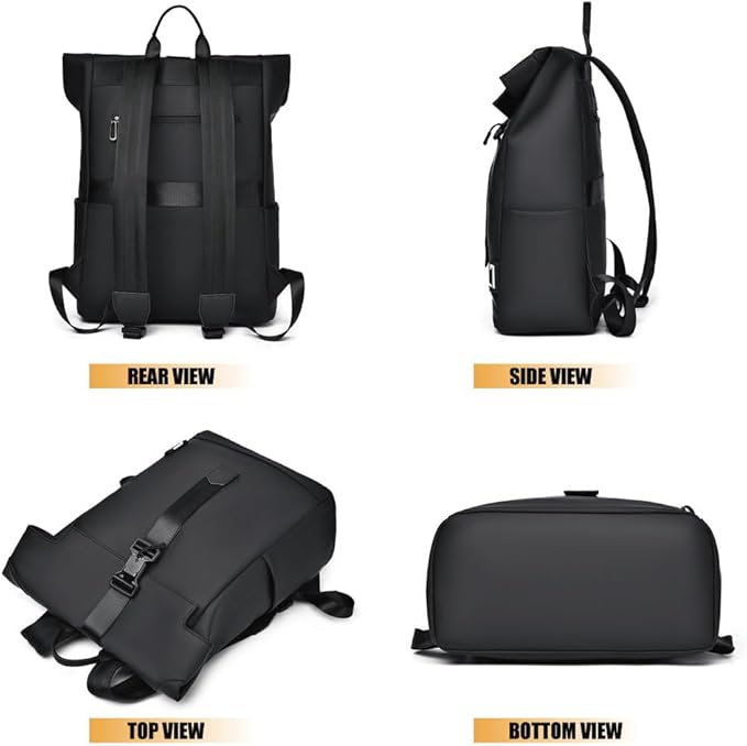 Wearclo | Waterproof Travel & Commuter Backpack – USB, Lightweight & Spacious
