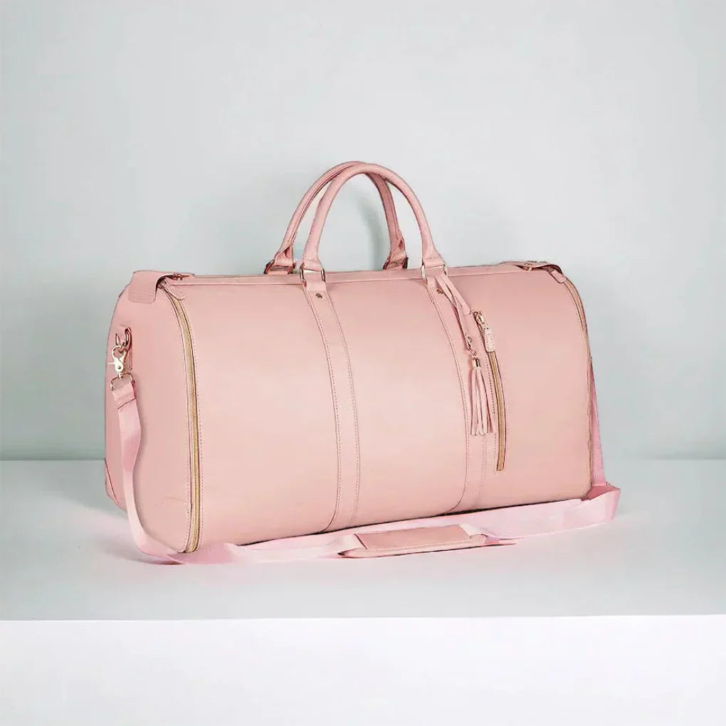 Wearclo | Weekender Travel Duffle Bag with Patchwork Accent