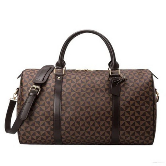 Wearclo | Westman – Premium Leather Unisex Travel Bag Stylish Duffle Bag