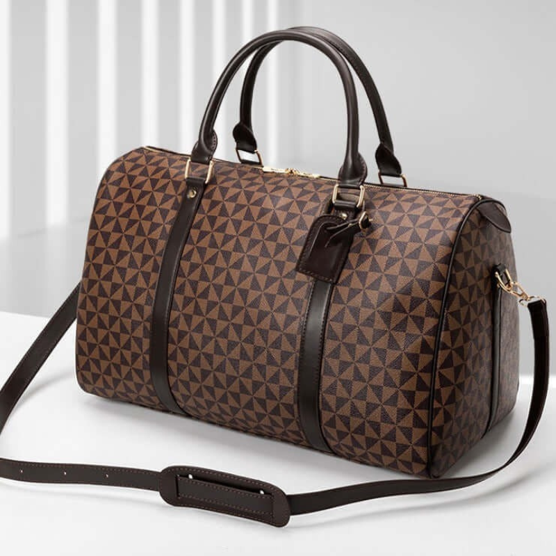 Wearclo | Westman – Premium Leather Unisex Travel Bag Stylish Duffle Bag