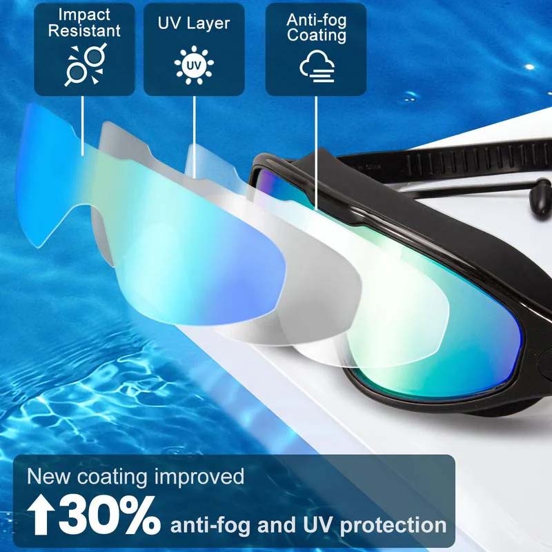 Wearclo | Wide View Anti-Fog Swim Goggles