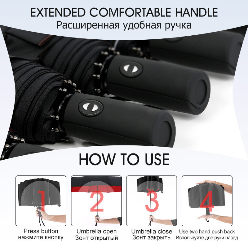 Wearclo | Wind-Resistant Storm Umbrella - The Umbrella That Withstands Any Storm