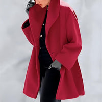 Wearclo | Women's Relaxed Fit Coat for Seasonal Transitions